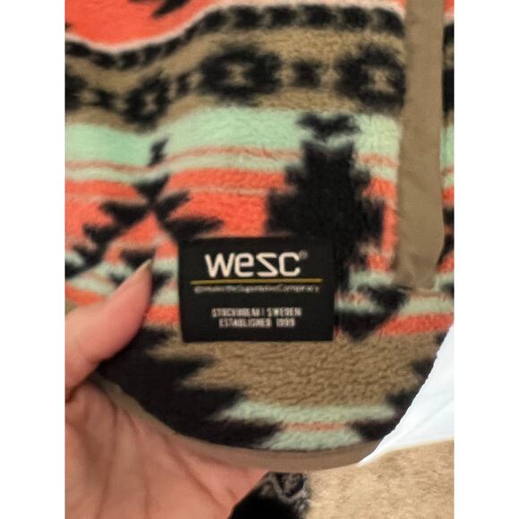 WESC unisex size S jacket aztec zip-up zip pockets outdoors southwestern rodeo - Picture 6 of 6